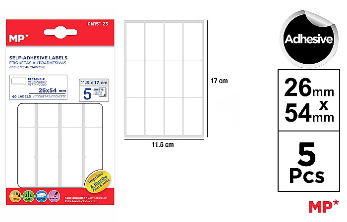 ETICHETE ADEZIVE IPB 26*54MM 5 COLI/SET 60 BUCATI PN151-23 [1]