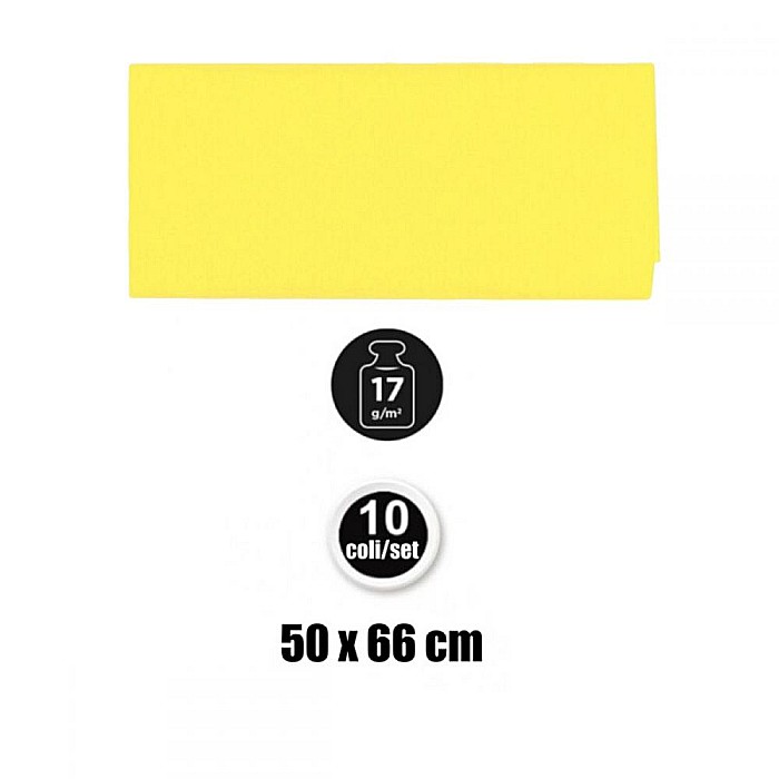 HARTIE DE MATASE IPB 50*66CM 10/SET GALBEN PN221-02 [3]