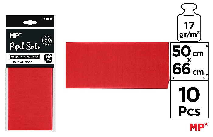 HARTIE DE MATASE IPB 50*66CM 10/SET ROSU PN221-08 [1]