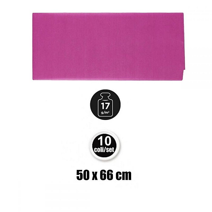 HARTIE DE MATASE IPB 50*66CM 10/SET ROZ MAGENTA PN221-09 [3]