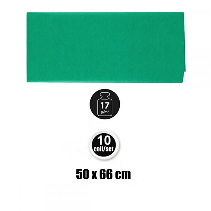 HARTIE DE MATASE IPB 50*66CM 10/SET VERDE INCHIS PN221-18 [3]