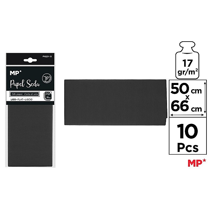 HARTIE DE MATASE IPB 50*66CM 10/SET NEGRU PN221-19 [1]