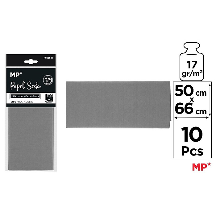 HARTIE DE MATASE IPB 50*66CM 10/SET GRI PN221-20 [1]