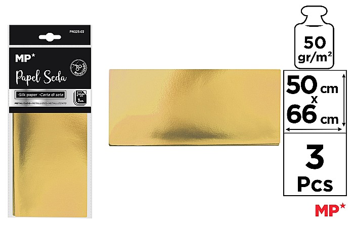 HARTIE DE MATASE IPB METALIZATA 50*66CM 3/SET AURIU PN225-02 [1]