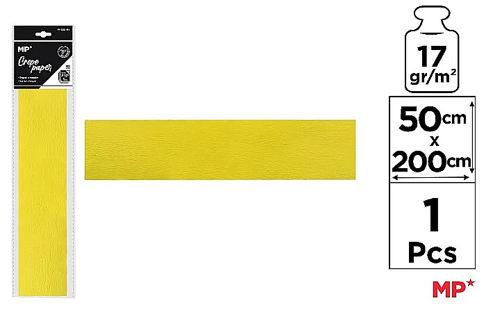 HARTIE CREPONATA IPB 50*200CM 17GR GALBEN DESCHIS PN222-04 [1]