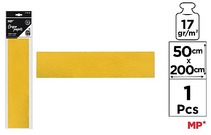 HARTIE CREPONATA IPB 50*200CM 17GR GALBEN INCHIS PN222-05 [1]