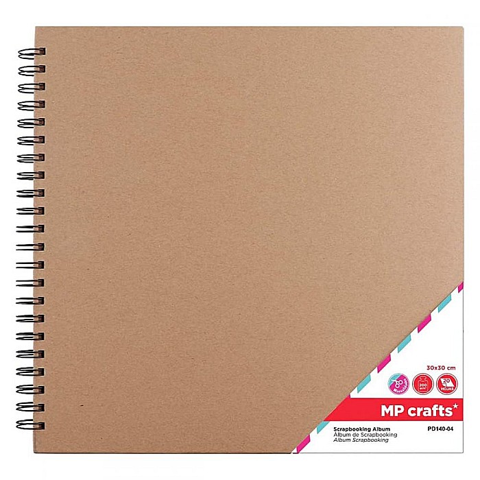 ALBUM IPB SCRAPBOOKING 30*30CM 200GR/M2 SPIRA KRAFT 20 DE COLI PD140-04 [1]