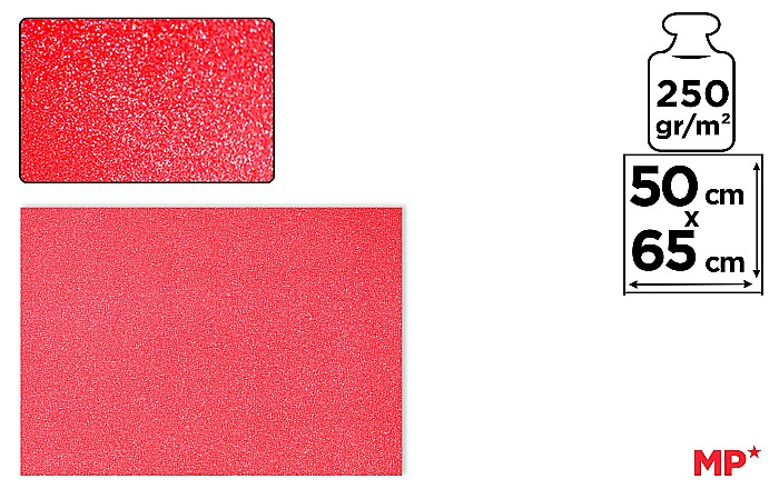 CARTON GLITTER IPB 50*70CM 250GR ROSU PN278 [1]