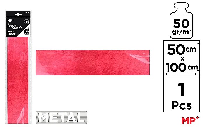 HARTIE CREPONATA IPB 50*100CM 50GR ROSU METALIZAT PN223-03 [1]