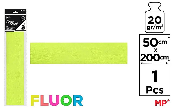 HARTIE CREPONATA IPB 50*200CM 20GR GALBEN FLUORESCENT PN224-03 [1]