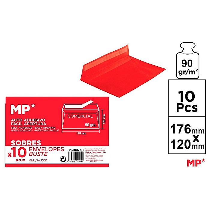 PLIC IPB C6+ 176*120MM 10/SET ROSU PS005-01 [1]