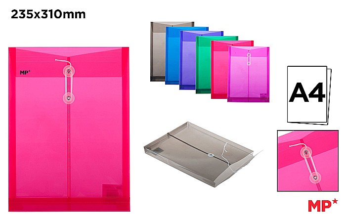 MAPA PLASTIC IPB A4 INCHIDERE CU SNUR CULORI ASORTATE PC038 [1]