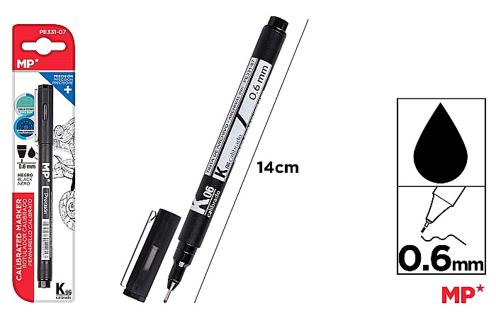 LINER IPB 0.6MM NEGRU PE331-07 [1]