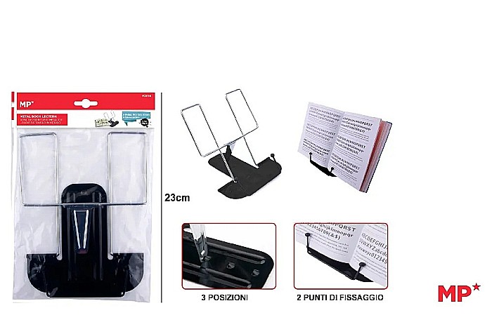 SUPORT CARTE DIN METAL IPB 23CM NEGRU PC911N [1]