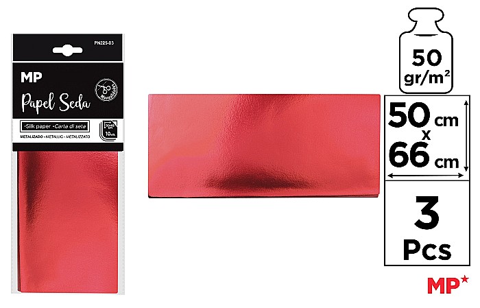 HARTIE DE MATASE IPB METALIZATA 50*66CM 3/SET ROSU PN225-03 [1]