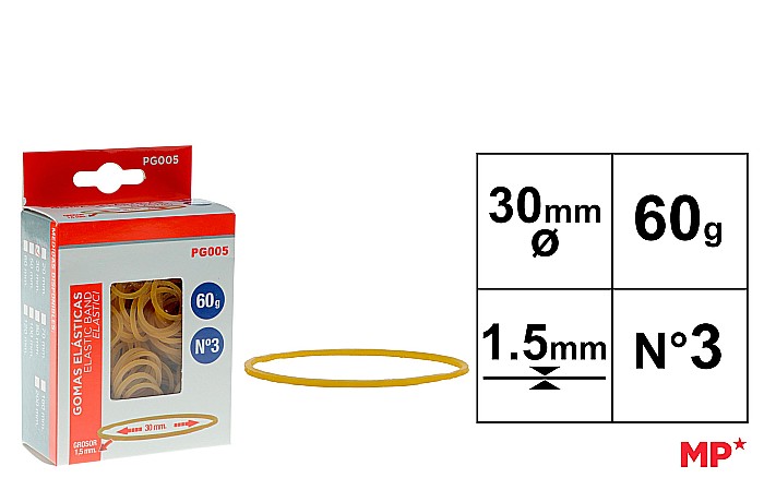 ELASTICE IPB 30*1.5MM 60GR GALBEN PG005 [1]