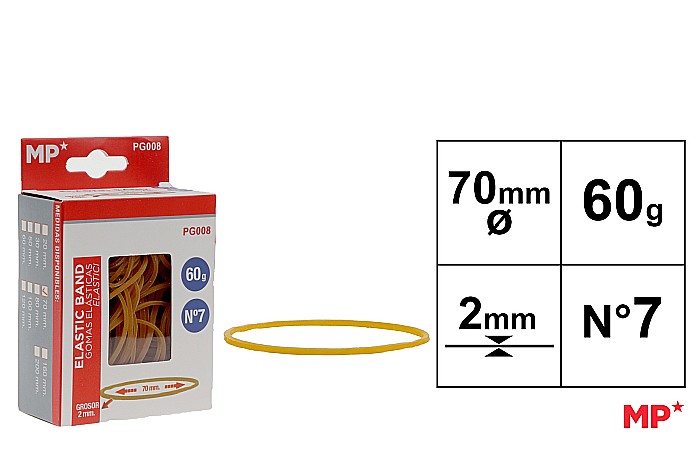 ELASTICE IPB 70*2MM 60GR GALBEN PG008 [1]