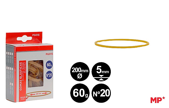 ELASTICE IPB 200*5MM 60GR GALBEN PG015 [1]