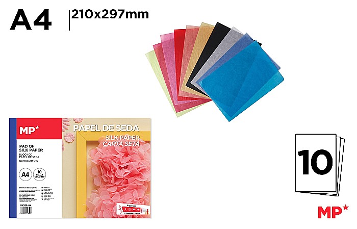 HARTIE DE MATASE IPB A4 10/SET CULORI ASORTATE PN208-A4 [1]