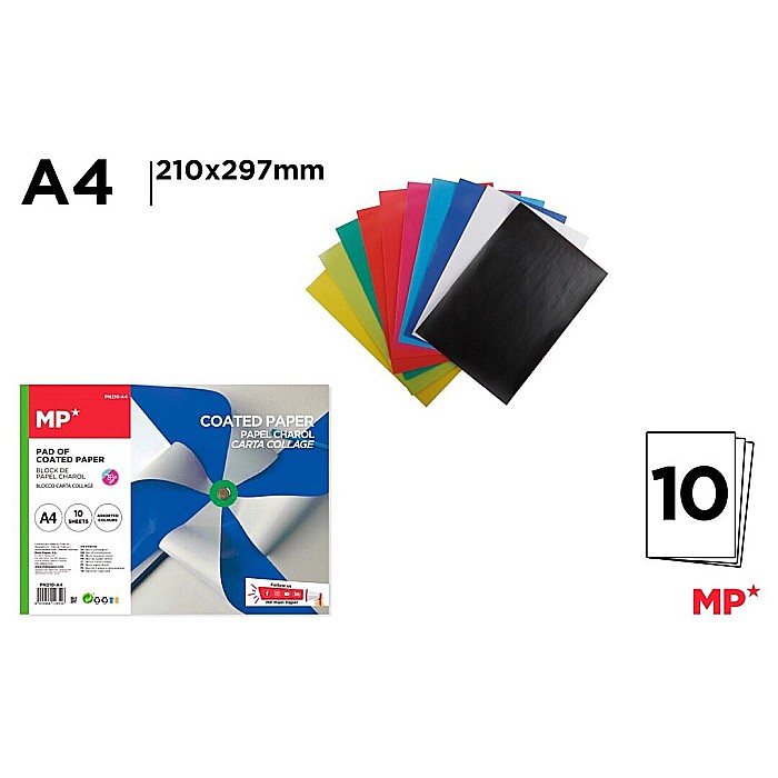 HARTIE GLASATA COLOR IPB A4 10/SET CULORI ASORTATE PN210-A4 [1]
