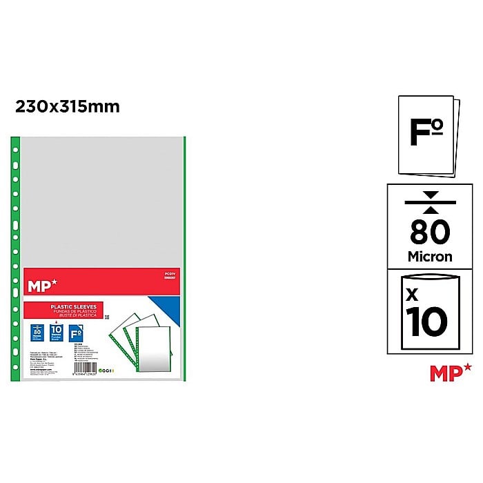 FOLIE PROTECTIE IPB A4+ 80 MIC 10/SET VERDE PC01V [1]