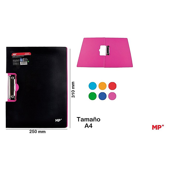 CLIPBOARD CU CLEMA LATERALA IPB A4 CULORI FLUORESCENTE PC919 [1]