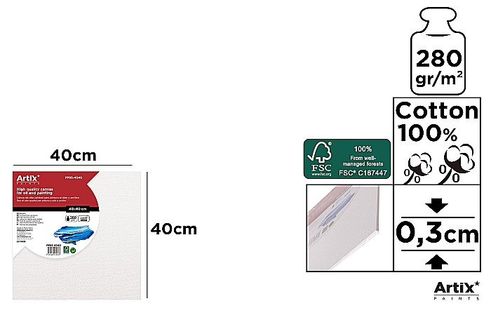 CARTON PANZAT IPB 40*40CM PP95-4040 [1]