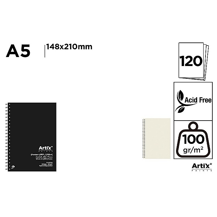 CAIET SCHITE PREMIUM IPB A5 SPIRA 120F 100GR/M2 COPERTA NEAGRA PB388 [1]
