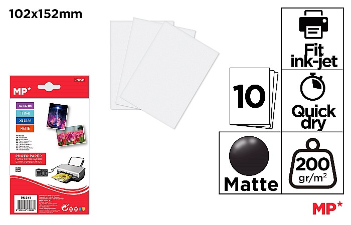 HARTIE FOTO IPB 102*152MM 200GR/M2 10/SET PN241 [1]