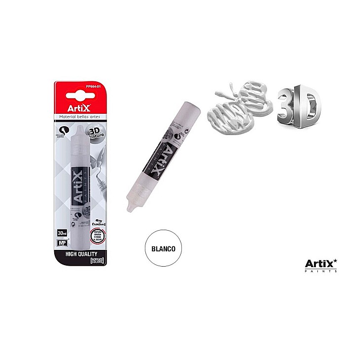 VOPSEA ACRILICA DECORATIVA IPB EFECT 3D 30ML ALB PP664-01 [1]