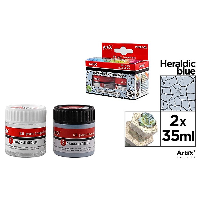 KIT CRAPARE IPB 35ML LAC MEDIUM + VOPSEA ACRILICA ALBASTRU ROYAL PP665-02 [1]