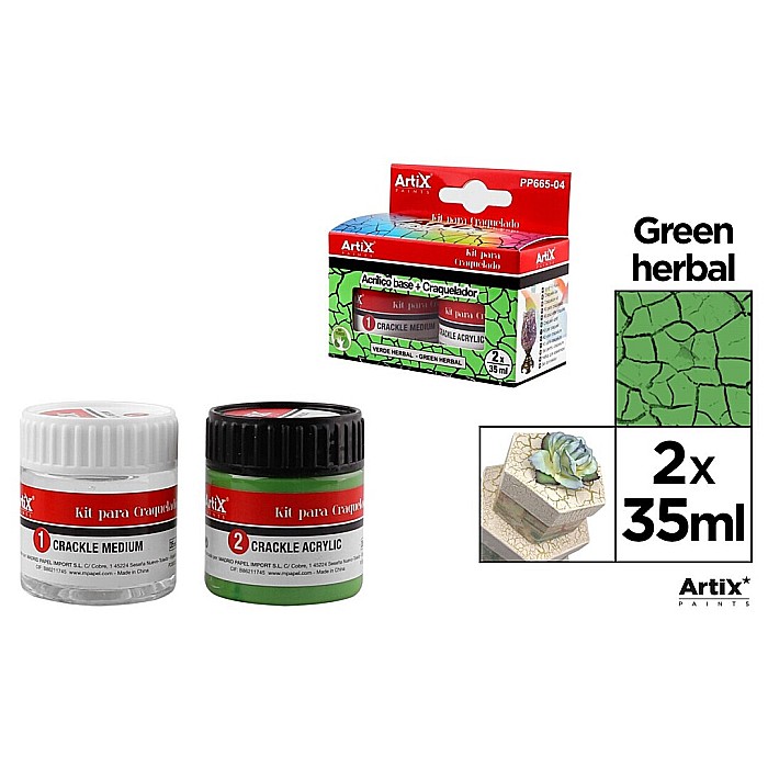 KIT CRAPARE IPB 35ML LAC MEDIUM + VOPSEA ACRILICA VERDE IARBA PP665-04 [1]