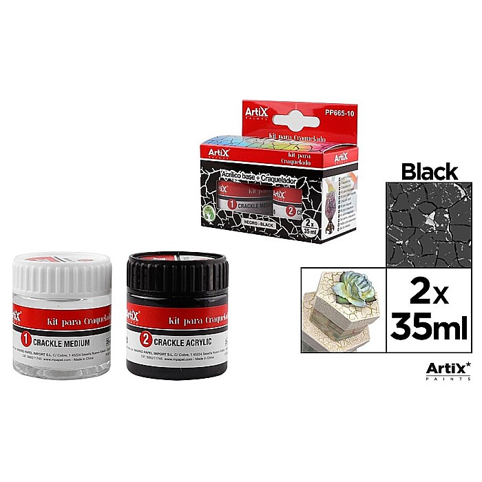 KIT CRAPARE IPB 35ML LAC MEDIUM + VOPSEA ACRILICA NEGRU PP665-10 [1]