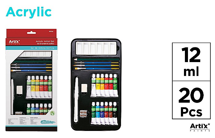 SET CULORI ACRILICE IPB PENTRU ARTISTI 12ML 20 piese/SET PP195 [1]