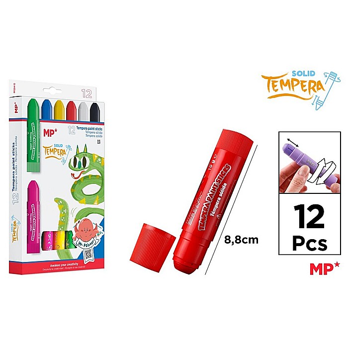 TEMPERA STICK IPB 12/SET ARTIX DIVERSE CULORI PP204-12 [1]