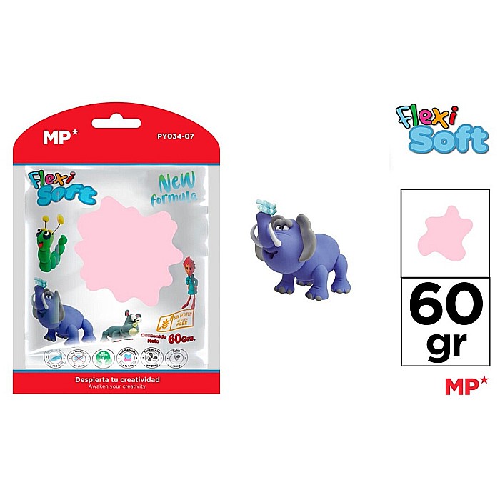 PASTA MODELARE IPB FLEXI SOFT 60GR ROZ PY034-07 [1]