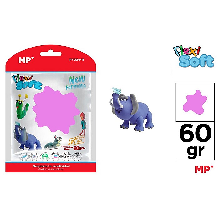 PASTA MODELARE IPB FLEXI SOFT 60GR LILA PY034-11 [1]