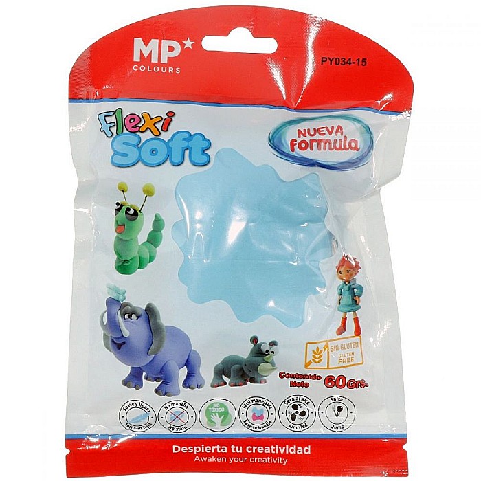 PASTA MODELARE IPB FLEXI SOFT 60GR ALBASTRU AZUR PY034-15 [2]