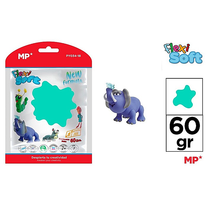 PASTA MODELARE IPB FLEXI SOFT 60GR VERDE SMARALD PY034-18 [1]