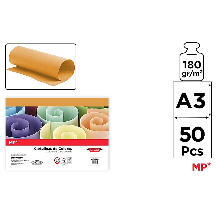 CARTON COLOR IPB A3 180GR 50/SET AUR INVECHIT PN429A3-02 [1]