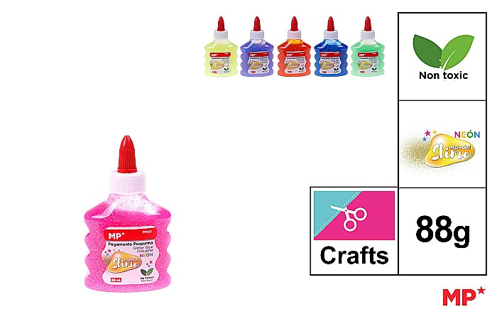 LIPICI GLITTER IPB PENTRU SLIME 88GR CULORI NEON PP091 [1]