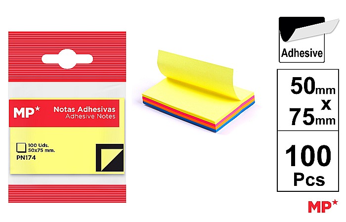 POST IT IPB 50MM*75MM 100/SET 4 CULORI PN174 [1]