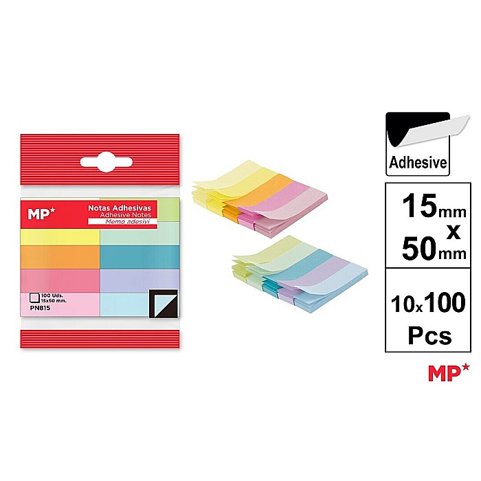POST IT IPB 15*50MM 10*100PCS CULORI PASTEL PN815 [1]