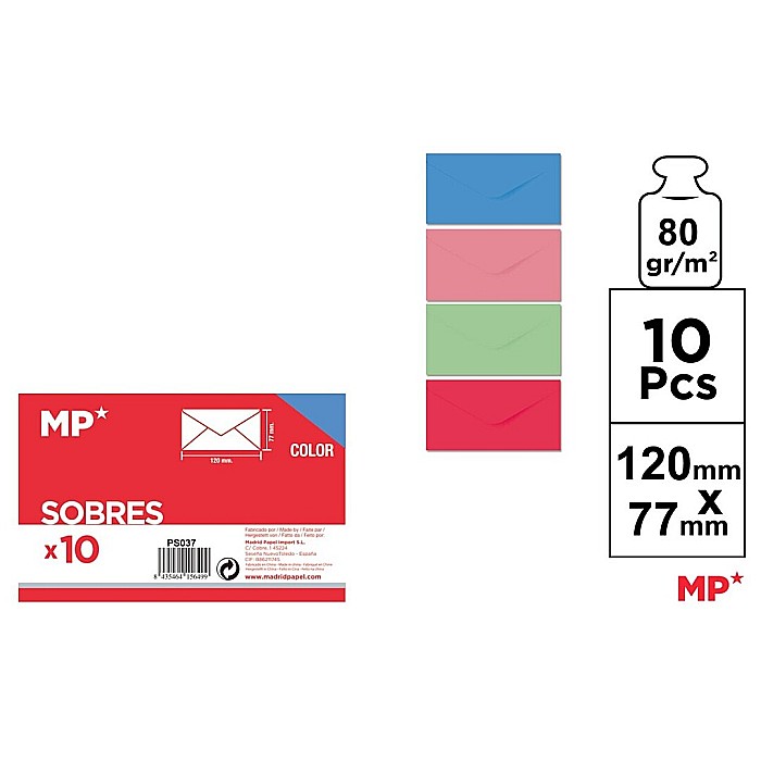 PLIC IPB CULORI PASTEL 120*77MM 10/SET PS037 [1]