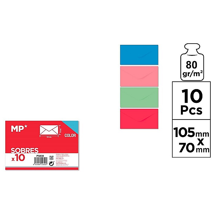 PLIC IPB CULORI PASTEL 105*70MM 10/SET PS038 [1]