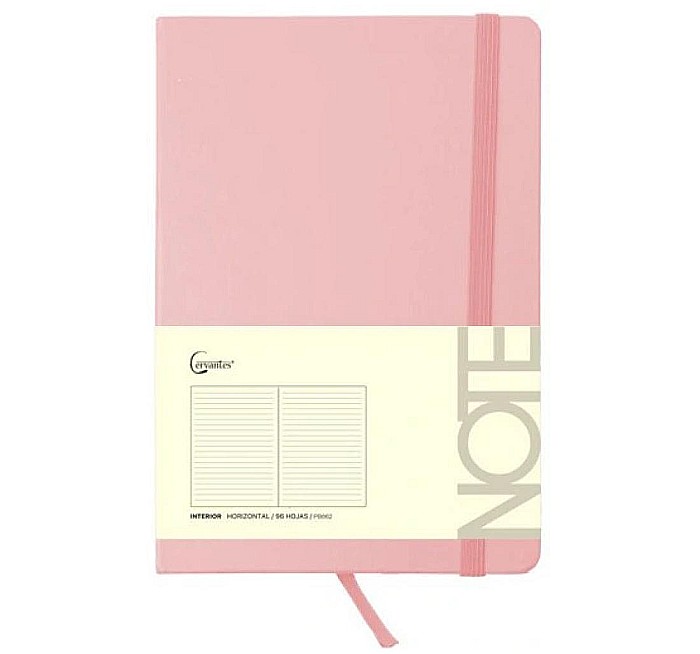 NOTES IPB A5 CERVANTES CU ELASTIC 96F CORAL PASTEL AR/ DR/ VE PB665 [2]