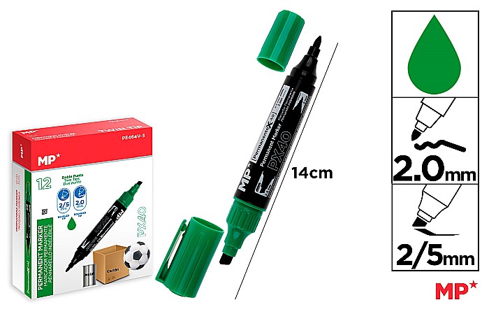 MARKER PERMANENT IPB 2 CAPETE VERDE PE464V-S [1]