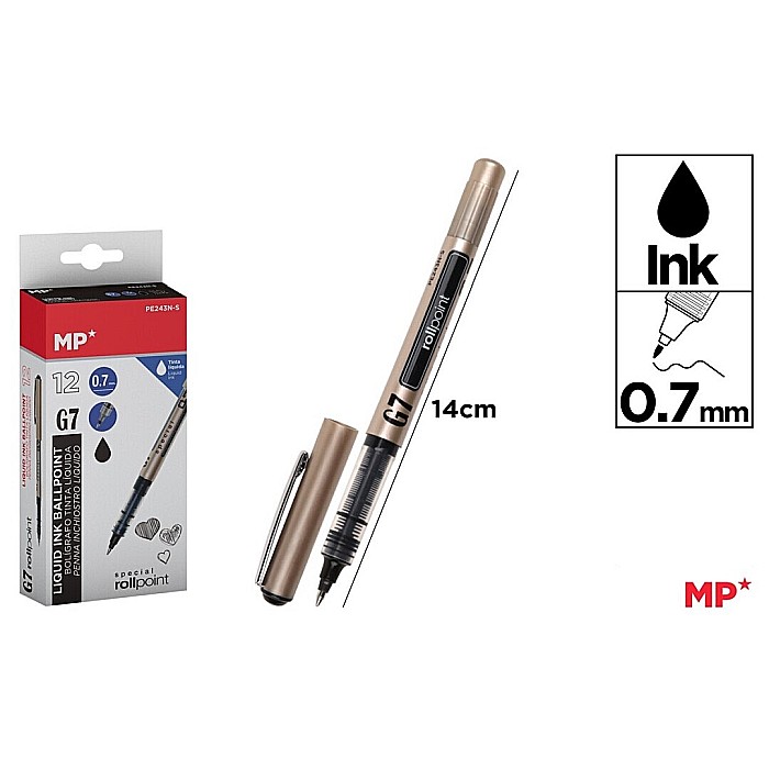 ROLLER IPB 0.7MM NEGRU PE243N-S BLISTER [1]