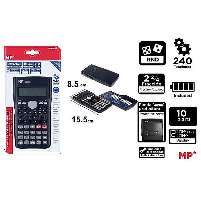 CALCULATOR STIINTIFIC IPB 10DIG NEGRU PE025N [1]