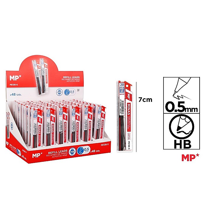 MINA CREION IPB 0.5MM HB, 20 BUC PE136-S [1]